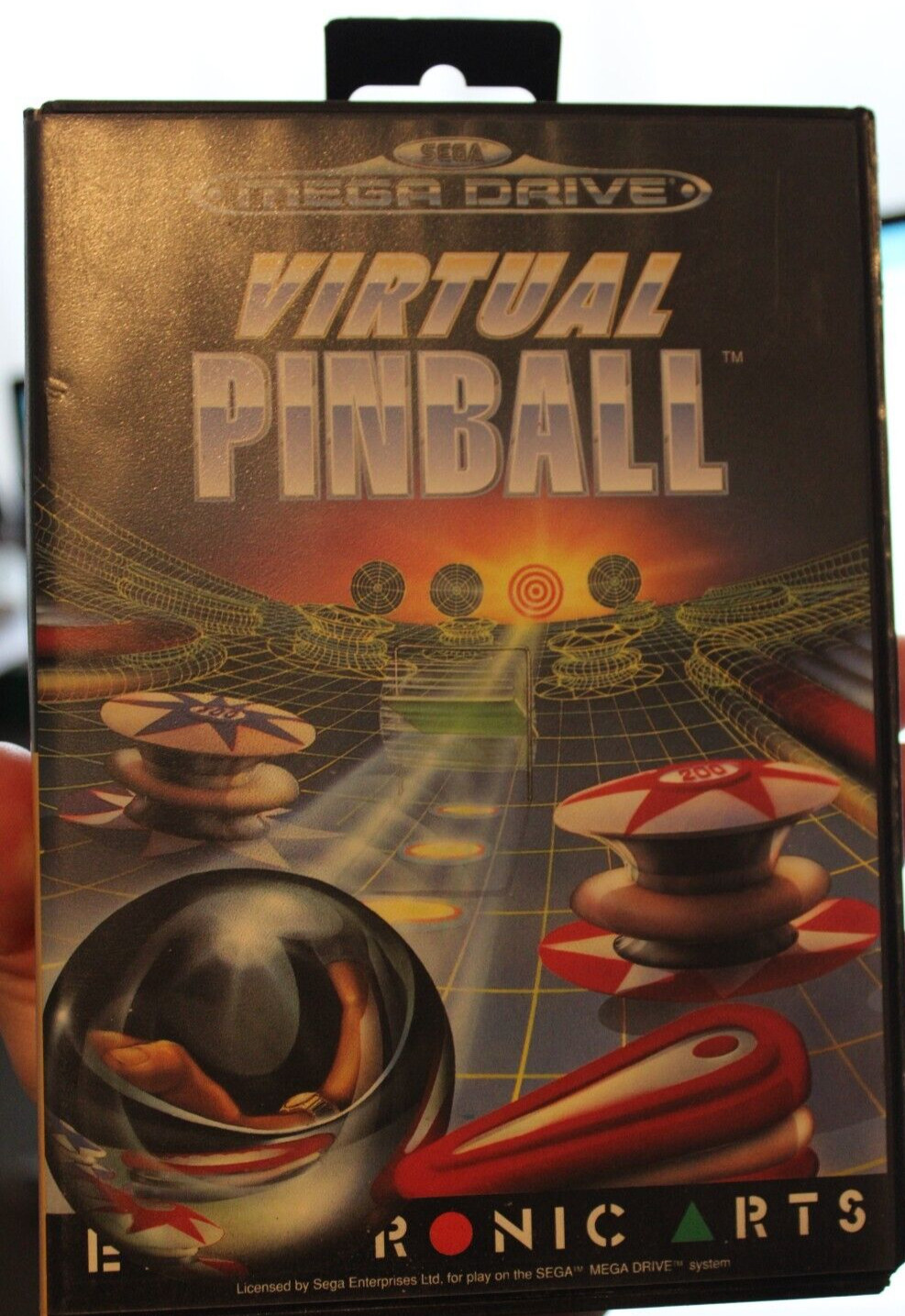 Virtual Pinball (EA 1993) Sega Mega Drive (Modul, Box, Manual) working 16bit CIB