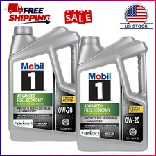 Mobil 1 Advanced Fuel Economy Full Synthetic Motor Oil 0W-20, 5 Quart
