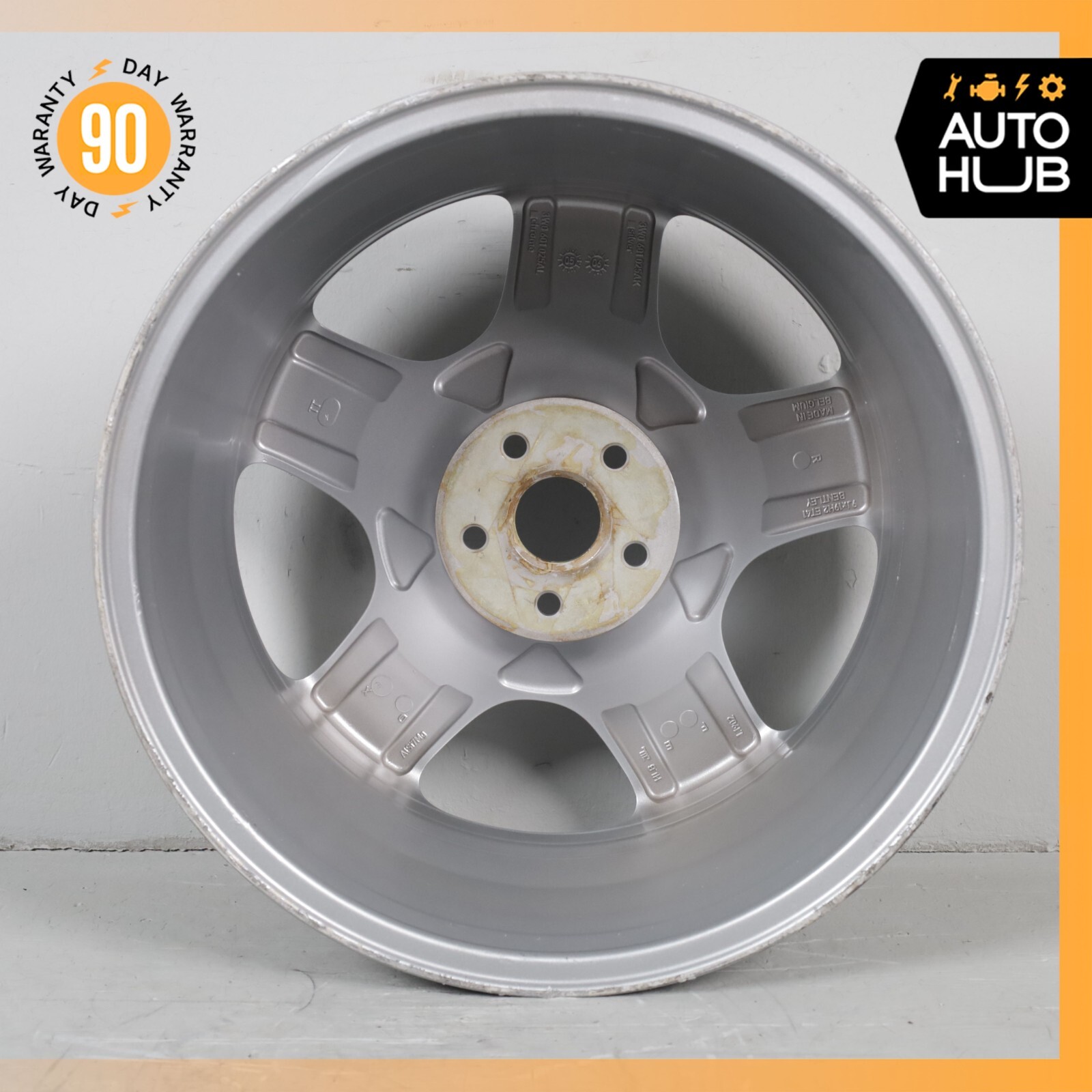 Bentley Continental GTC Flying Spur 9 x 19 19" Wheel Rim Silver 3W0601025AK OEM