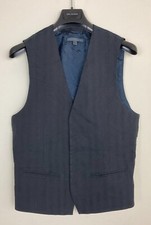  598 Brand New John Varvatos Collection Hidden-Placket Button Vest EU50 US40