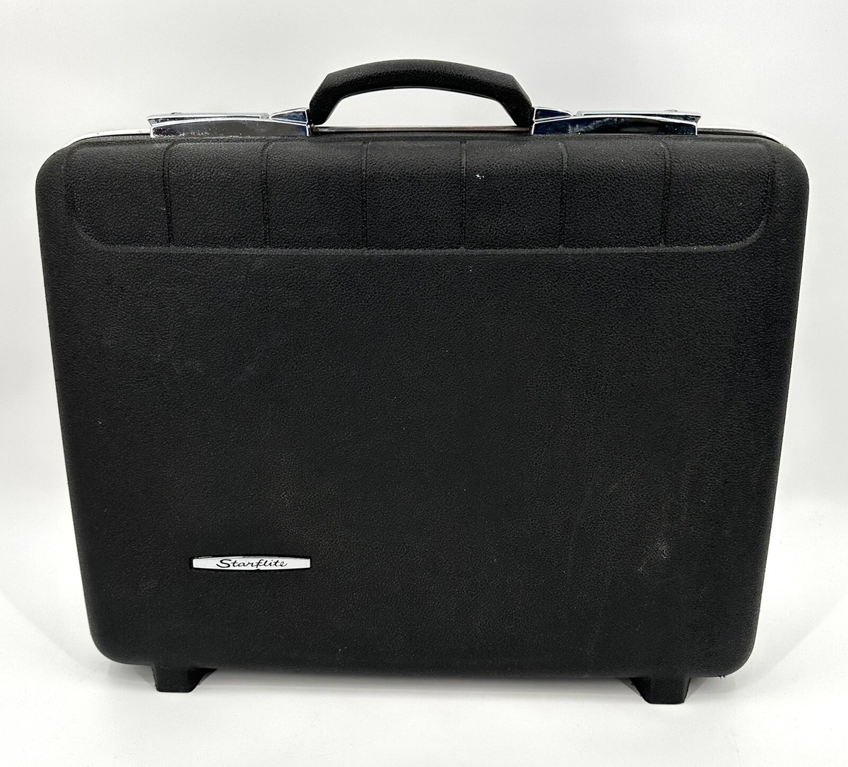 Starflite Vintage Black Hard Shell Briefcase with 2 Keys | eBay
