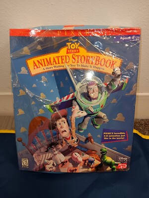 1996 BIG BOX Disney's TOY STORY Animated StoryBook PC CD-ROM Win 95 3.1 ...