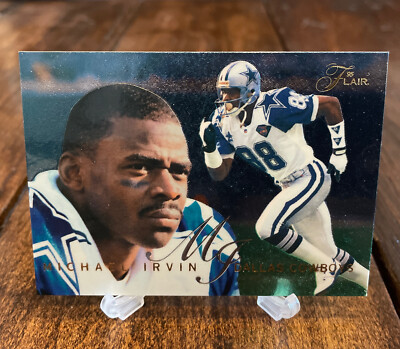 Very Rare Flair 1995 Michael Irvin Promo Card S-1 Mint Condition