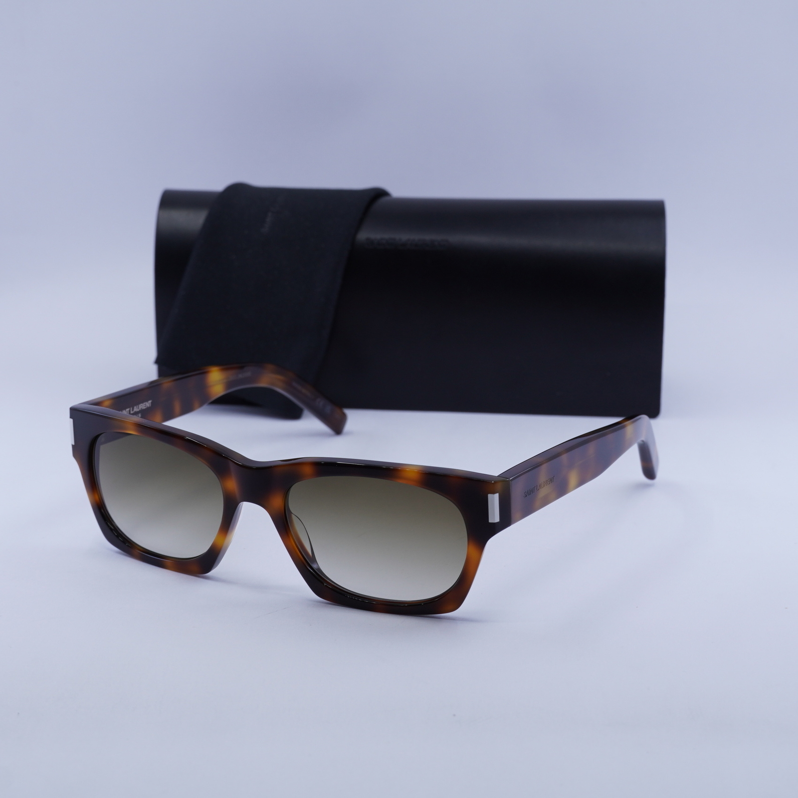 Occhiali da sole Saint Laurent SL402 019 Avana Marrone sfumato 54 18 145 nuovi autentici...