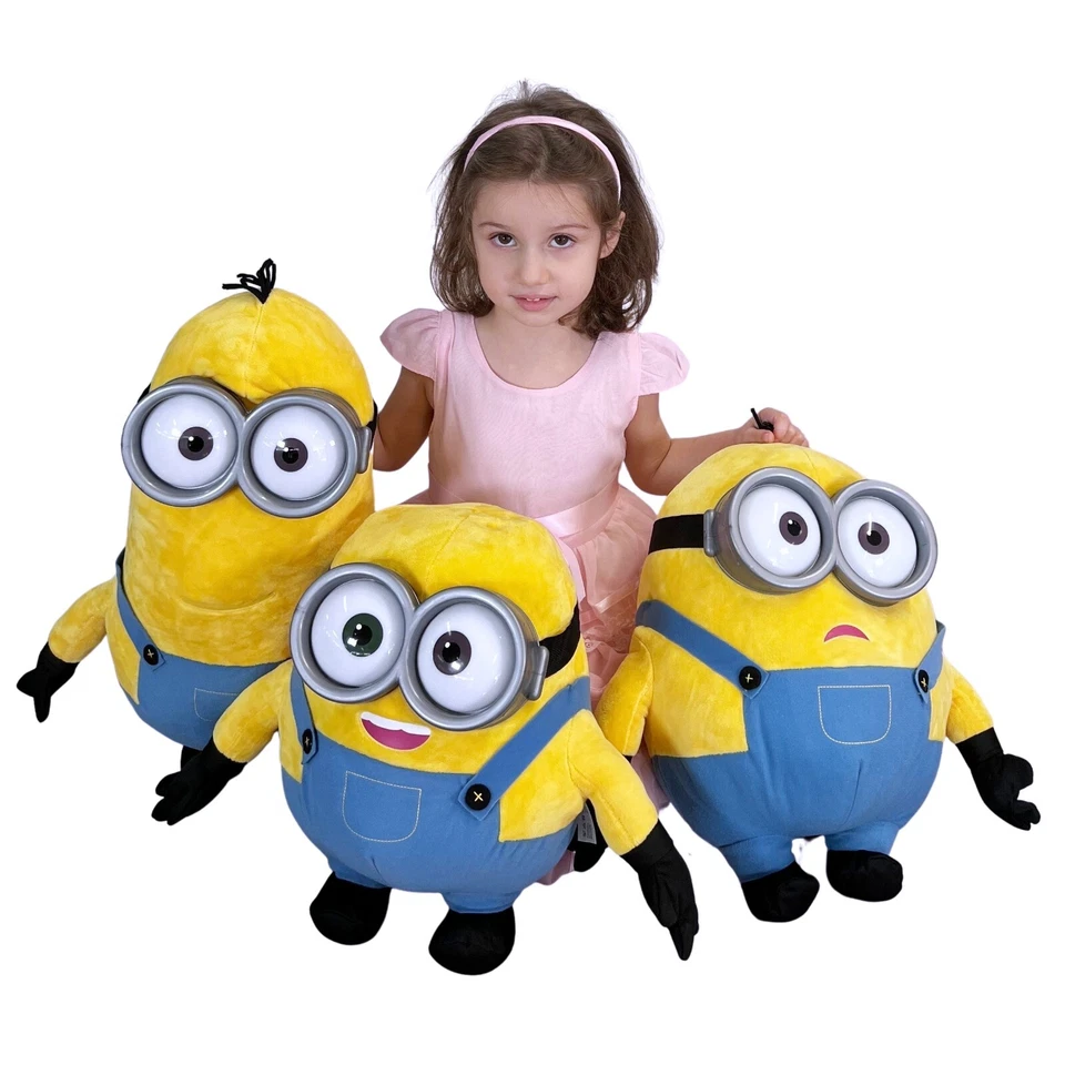 Minions Peluche fino a 70cm Grande con Occhiali The Rise of Gru Originale