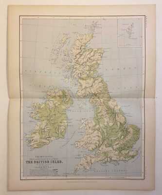 JOHNSON Mountains and Valleys of the British Isles (1852 Colour Engraving)
