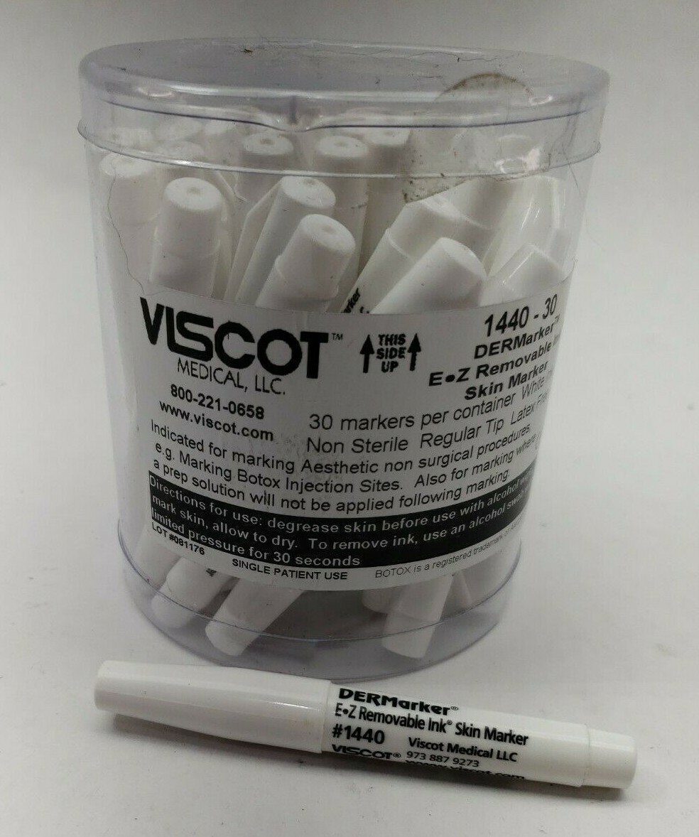 VISCOT Tattoo EZ Removable Ink Mini Regular Tip White Sterile