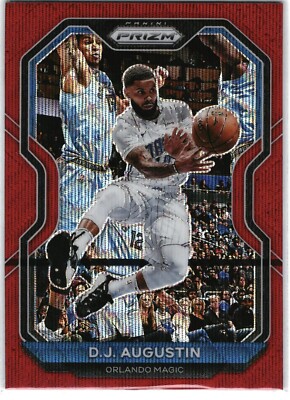 2020-21 Panini Prizm D.J. Augustin Red Wave Orlando Magic #161