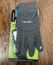 NEW Head Unisex Multi-Sport Running w/ Sensatec Gloves GREY EXTRA SMALL