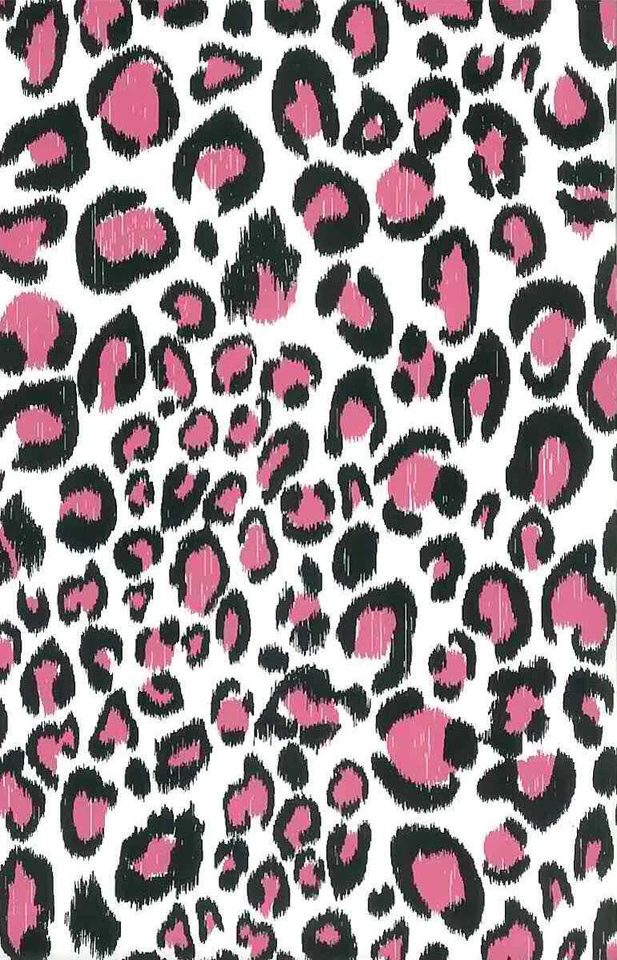 Papel pintado estampado animal leopardo rosa negro blanco KS2303 rollos dobles Foto 2 de 2