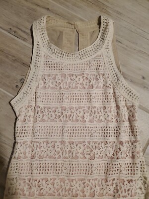 Kimchi Blue Medium Short Mini Dress Cream White Lace BodyCon Heart Buttons Party | eBay Kimchi Blue Medium Short Mini Dress Cream White Lace BodyCon Heart Buttons Party | eBay