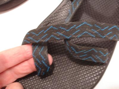 Chaco Z/2 Classic Black Blue Adjustable Strap Men Size 12 Toe Loop Hiking Sandal Chaco Z/2 Classic Sandals for Men – The Insole Store main image 2