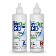 NatriChlor CD Set with Accu-Drop HCL Bottles, Extra Large 8 oz Size