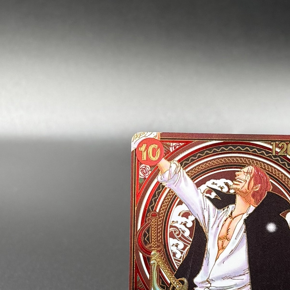 Shanks Manga Alt Art Gold OP09-004 ONE PIECE Card 3th Anniversary