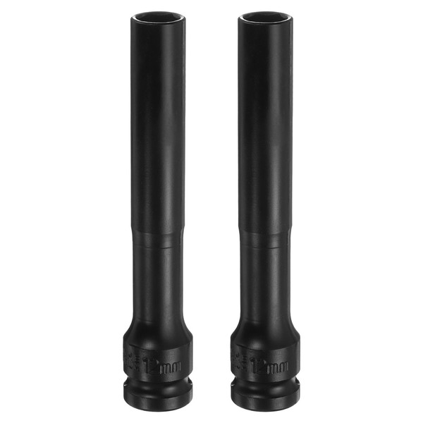 2 StüCk DüNnwandige 6-Punkt-Schlag-SteckschlüSsel, 12 Mm 1/2 Zoll Antrieb 5 Zoll-image