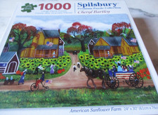 1,000 Piece Cheryl Bartley Art Puzzle -"American Sunflower Farm" 30"x24"