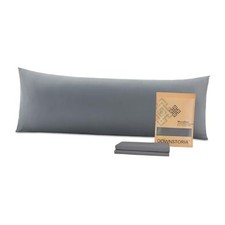 Body Pillow Pillowcase, Ultra Soft Microfiber Long Pillow Cover, Dark Gray