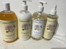 Crabtree Evelyn Summer Hill 4 Piece Set Gel Lotion Hand Wash Mist New