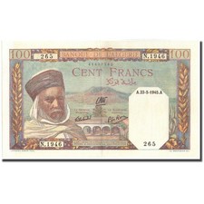 [#216388] Banknote, Algeria, 100 Francs, 1945, 1945-05-23, KM:85, UNC