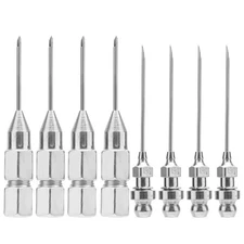 8pcs Grease Gun Needle Nozzle Kit, Galvanized Iron Detachable Grease Needle F...