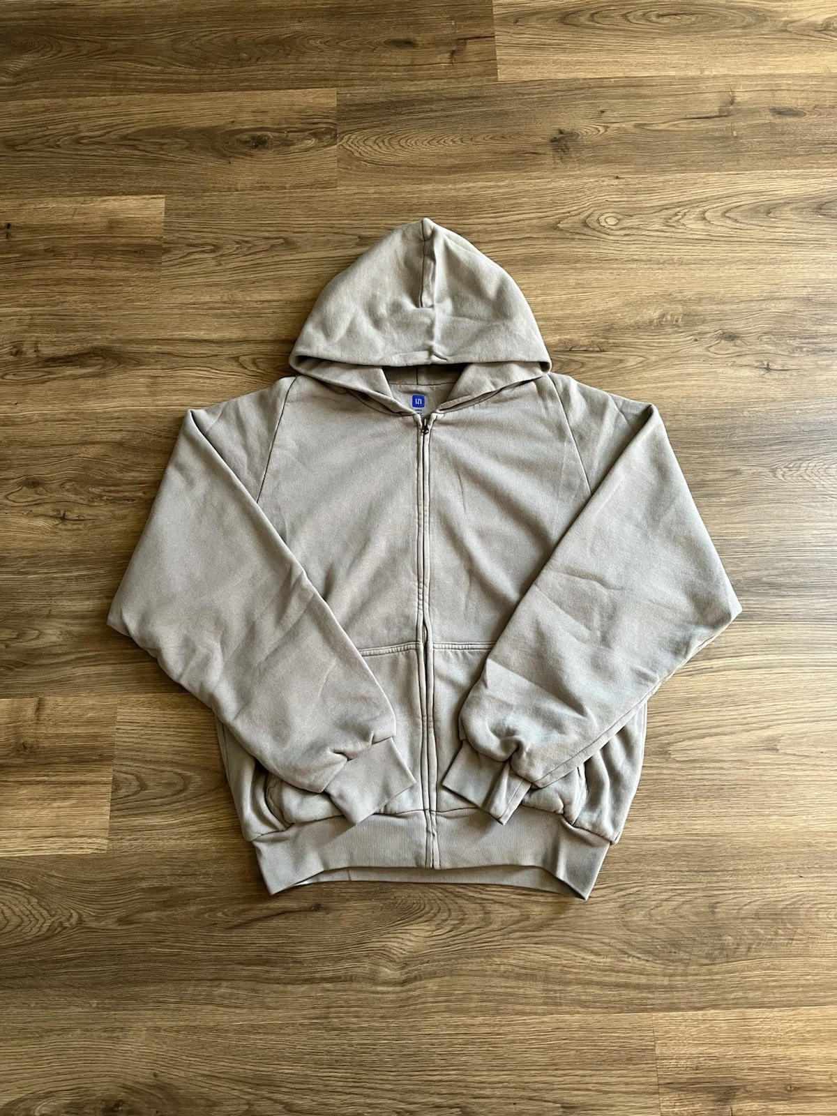 Yeezy Gap Zip Up Hoodie Light Grey Size Medium (Exclusive)