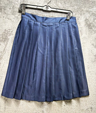 French Toast Girls Navy Blue Pleated School Uniform Skirt Knee Length Size 12
