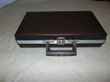 VTG Faux Leather 24 Cassette Tape Holder Briefcase