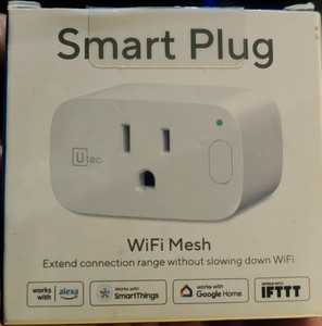 U-tec UP01 WiFi Smart Plug 120V 15A Alexa Google SmartThings Timer White
