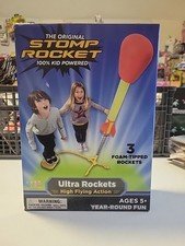 The Original Stomp Rocket Ultra Rocket Launcher, 4 Rockets and Toy Air Rocket