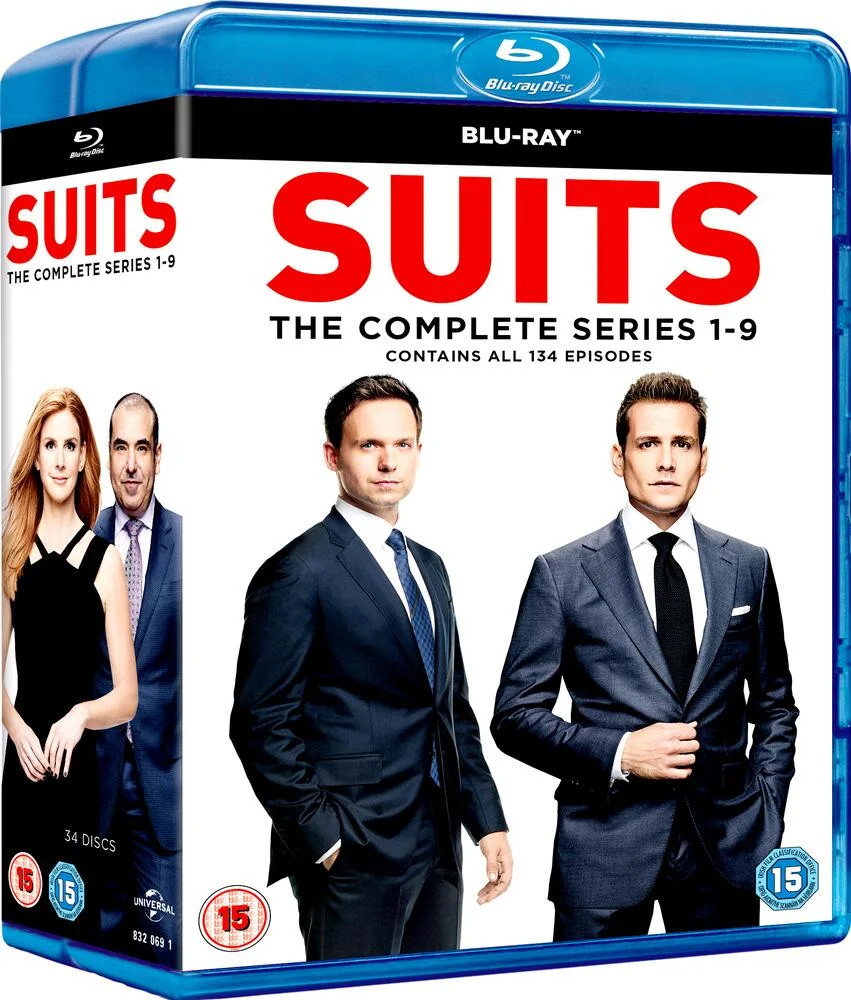 Suits Seasons 1 to 9 Complete Collection Blu-Ray