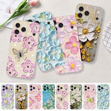 Durable TPU Case Flower Printed Design Cover For iPhone 17 16 Plus 14 15 Pro Max