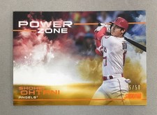 Shohei Ohtani 2019 Topps Stadium Club Power Zone Orange /50 LOS ANGELES DODGERS