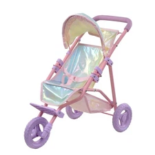 Teamson Kids - Magical Dreamland Baby Doll Jogging Stroller - My Little Girls...