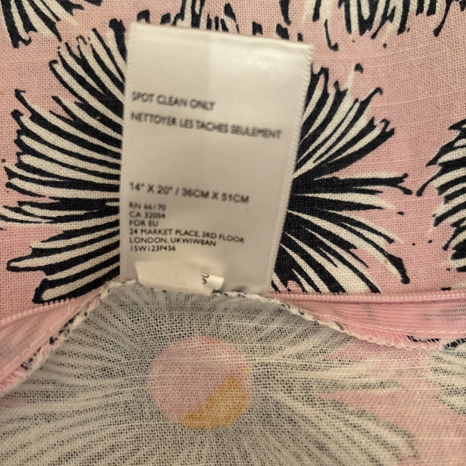 Funda de almohada de algodón SUNO para Anthropologie solo 20x13 Foto 4 de 4