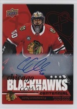 2025-26 Upper Deck Chicago Blackhawks Centennial Red Hot Corey Crawford #59 Auto