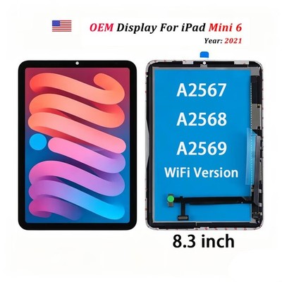 OEM For iPad Mini 6th 8.3'' 2021 A2567/A2568/A2569 WiFi LCD Display Screen Panel