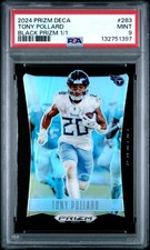 2024 PANINI PRIZM DECA BLACK PRIZM 1/1 #283 TONY POLLARD 1/1 PSA 9