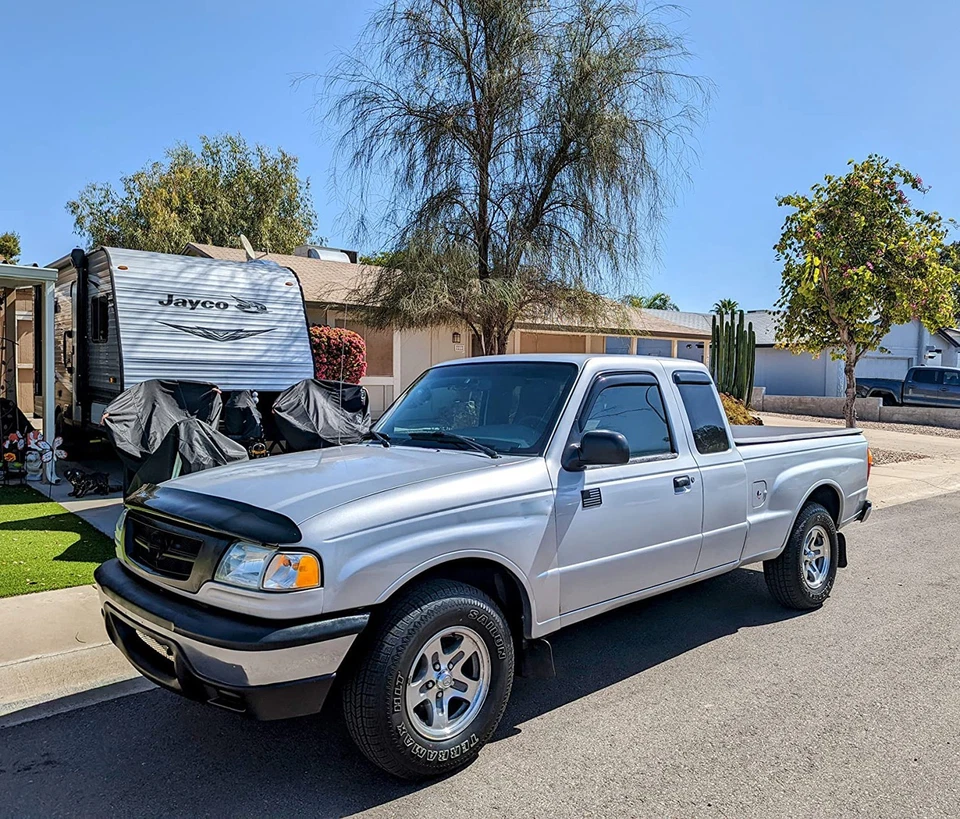 Smoke Window Vent Visor for 1999-2009 Mazda B2300 B2500 B3000 B4000 Extended Cab Foto 4 de 4