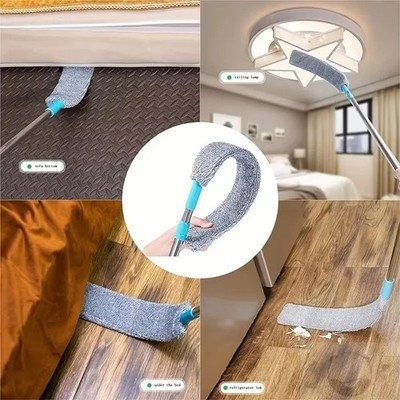 Long Flat Flexible Gap Duster Telescopic Bed Sofa Dust Cleaner with Long Handle|