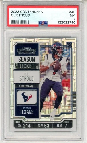 2023 Contenders #40 CJ Stroud RC Rookie PSA 7 NM (EN)