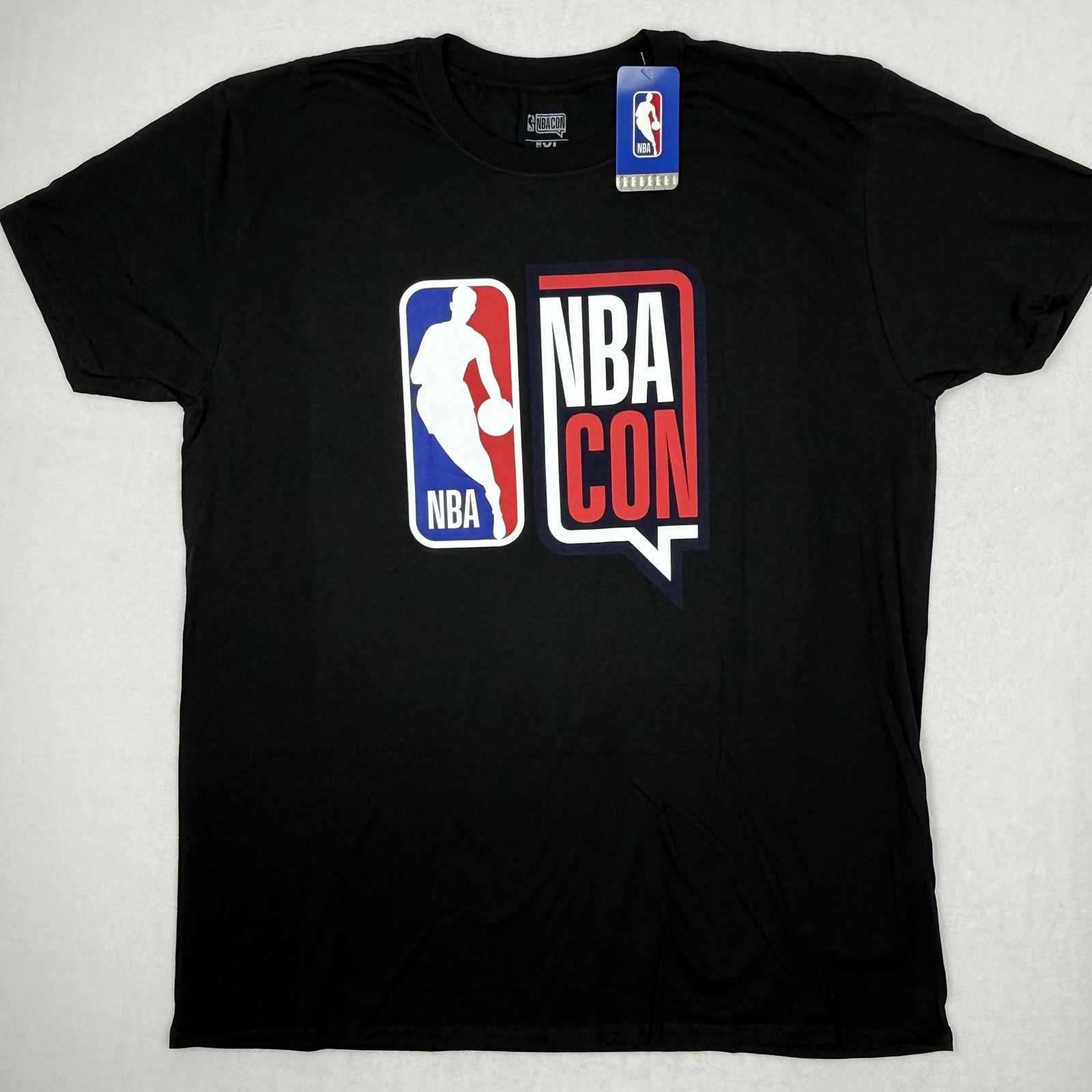 New NBA Con Atlanta Hawks T-Shirt Men's XL Black Standard Core Logo Short Sleeve