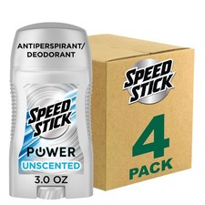 Speed Stick Men's Antiperspirant Deodorant, 3 Ounce Pack of 4 , White