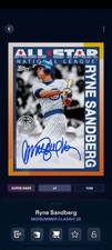Topps Bunt Midsummer Classic 25 Ryne Sandberg 1990 Signature Super Rare DIGITAL