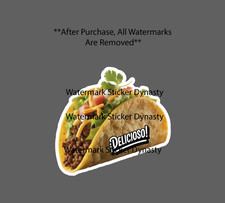 Taco Sticker Waterproof Decal Food Mexican Cuisine Quote Taqueria Gift NEW