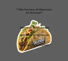 Taco Sticker Waterproof Decal Food Mexican Cuisine Quote Taqueria Gift NEW