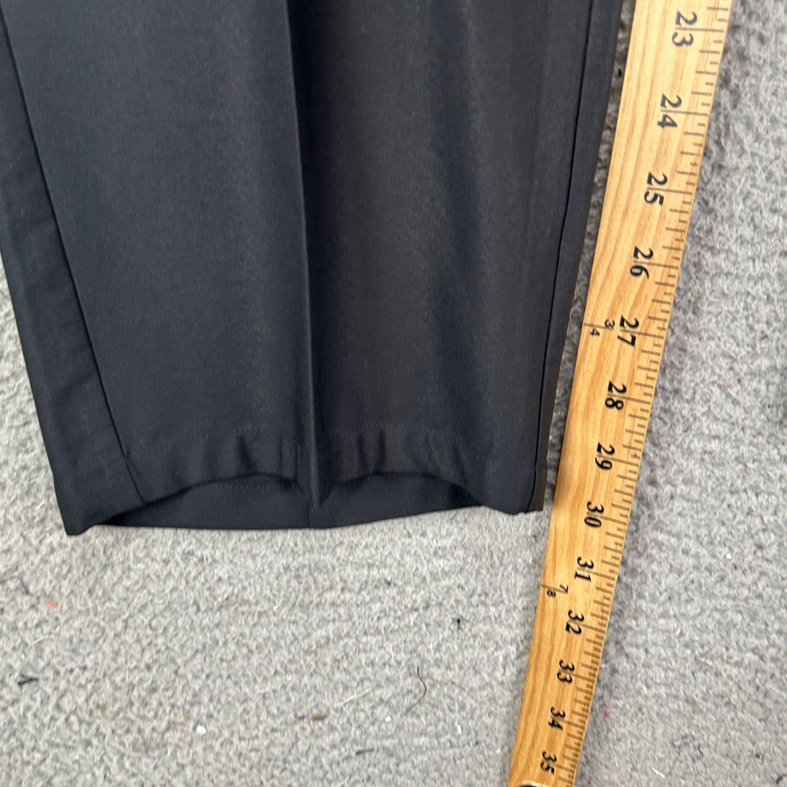 Adidas Mens Chino Golf Pants 40X32 Black Performance Tech Stretch Nylon Blend