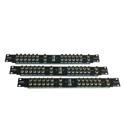 (Lot of 3) Evertz X1202ABO 12 x 2 BNC I/O Unbalanced AES Breakout Panel