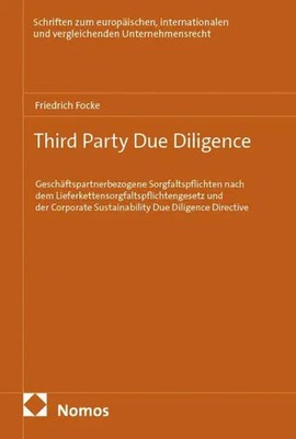 Third Party Due Diligence | Friedrich Focke | Deutsch | Taschenbuch | 474 S.