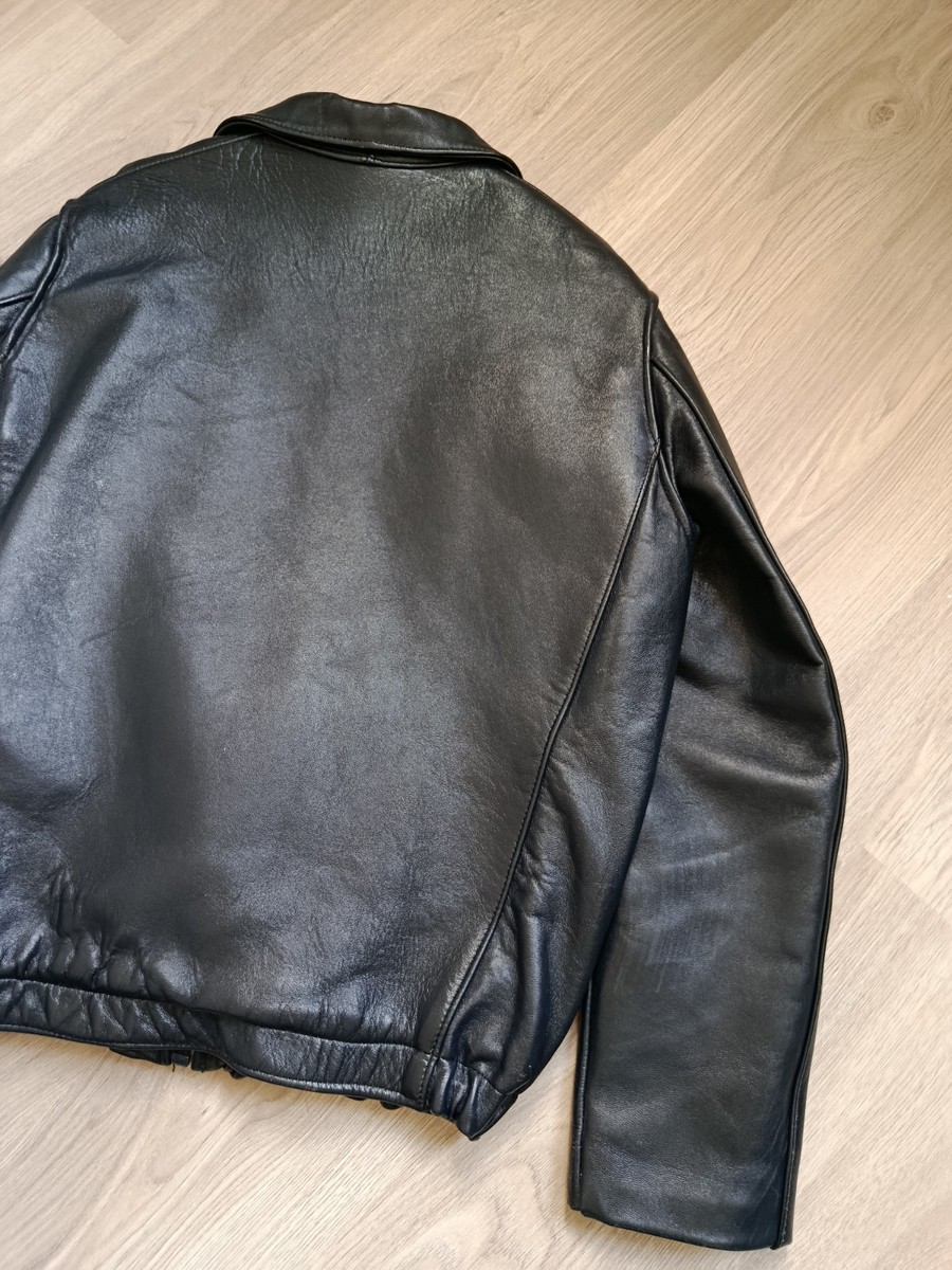 1970s French Aviator Leather Jacket 