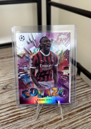Carte Sportive Topps UEFA Football Superstars 22/23 - Rafael Leao Autographiée /25 - AC Milan